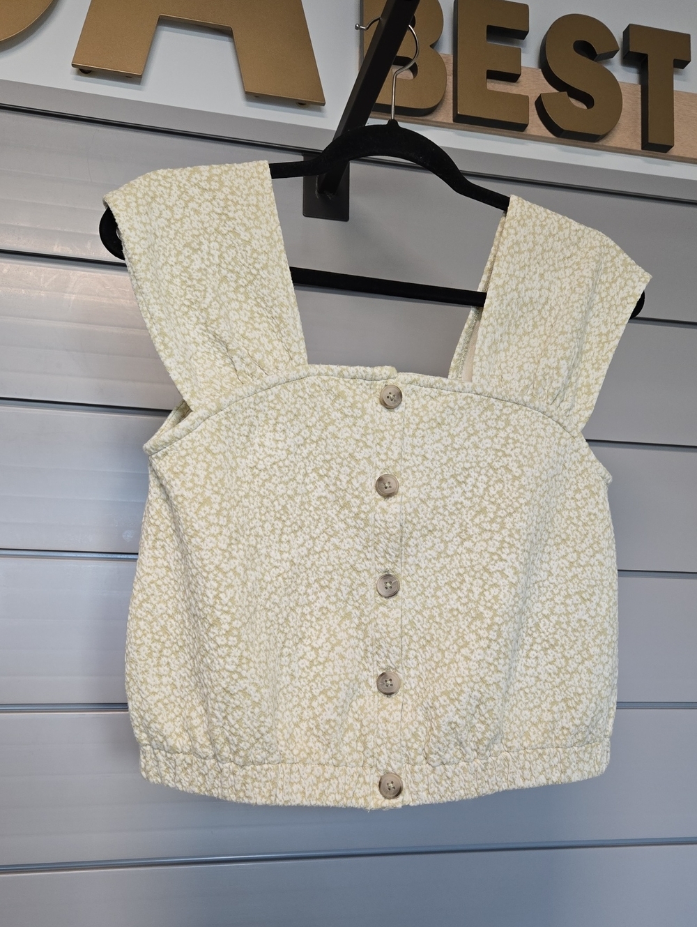 Madewell Floral Jacquard Button-Front Top